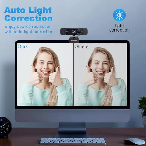 4K Webcam,PDAF AutoFocus,Dual Noise-Canceling Microphones,70° FOV, - Image 6