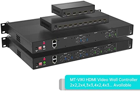 MT-VIKI 4K Video Wall Controller 2X2 with 2 HDMI Input+ 4 HDMI Output, TV Wall Controller 4K30Hz Support Point-to-Point Display + 180° Degree Rotate + 3.5MM Audio [Non-Stretching & Non-deforming] - Image 2