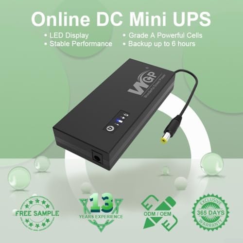 for MINI DC Uninterruptible Power Supply 12V 3A, Portable UPS Backup for Battery for Router and Modem, 10400MAh Capacity with Overcurrent Protection for Fire Protection Systems - Image 6