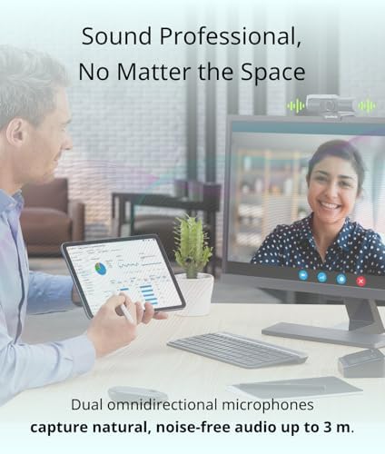 AVerMedia PW515 4K Ultra HD Business Webcam with Microphone for PC/Desktop/Laptop/Mac, with AI Auto Framing for Streaming, Meeting, Video Calls, Sony Sensor, Works with Teams, Zoom, Google Meet, OBS - Image 5