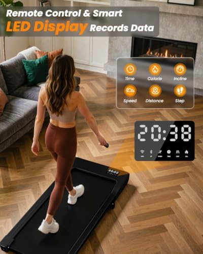 Superun Walking Pad with 6% Incline, 2.5HP Treadmill, 300 lbs - Image 2