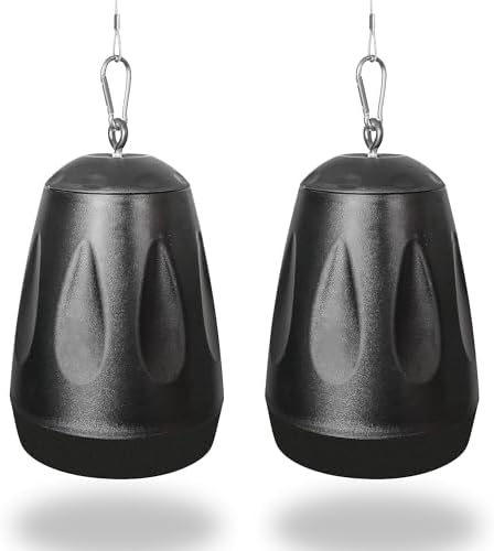 Sound Town Commercial Restaurant Bluetooth Amplifier + Pendant Speaker Set, with One 6-Zone 70V/100V Amplifier with Bluetooth, 12 x All-Weather 4-Inch Pendant Speakers, Black (STCA360X12PD4B) - Image 4