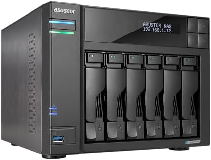 Asustor Lockerstor 6 Gen2+ AS6706T v2 6 Bay NAS, Intel Quad-Core CPU, Dual 5GbE Ports, 8GB DDR4, 4 M.2 SSD Slots, HDMI, Plex Media Server, Network Attached Storage for Video Creators (Diskless) - Image 5