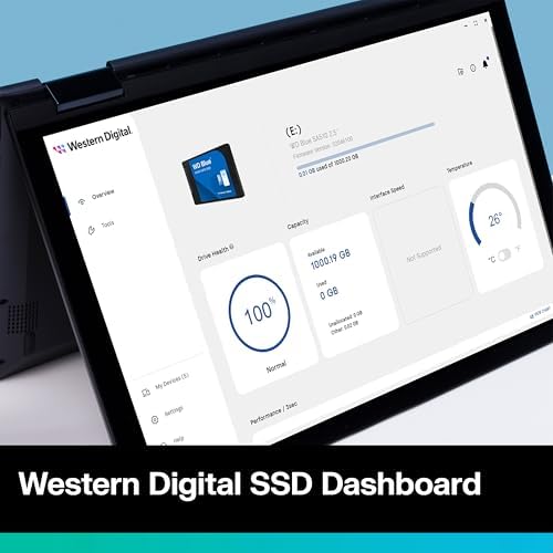Western Digital 1TB WD Blue SA510 SATA Internal Solid State Drive SSD - SATA III 6 Gb/s, 2.5"/7mm, Up to 560 MB/s - WDS100T3B0A - Image 4