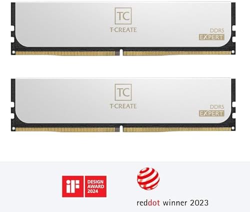 TEAMGROUP T-Create Expert Overclocking 10L CL42 DDR5 128GB Kit (2 x 64GB) 6400MHz (PC5-51200) Intel XMP 3.0 & AMD Expo Compatible Desktop Memory Module Ram White - CTCWD5128G6400HC42CDC01 - Image 6