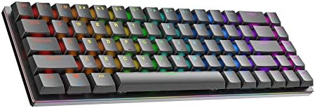 Ranked G65 Guardian 65% | Full Aluminum Frame | Ultra Slim Hot Swappable Mechanical Gaming Keyboard | 68 Keys Multi Color RGB LED Backlit for PC/Mac Gamer (Black, Gateron Low Profile Brown) by Ranked