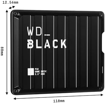 WD_BLACK 2TB P10 Game Drive - Portable External Hard Drive HDD, Compatible with Playstation, Xbox, PC, & Mac - WDBA2W0020BBK-WESN - Image 5