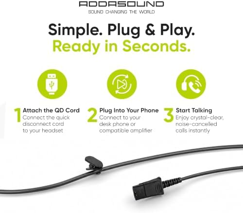 Crystal 2731 QD Wired Headset with Noise Cancelling Microphone - Image 7