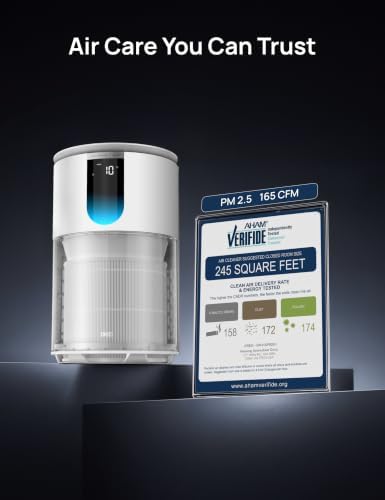 DREO Smart Air Purifier for Home, Up to 1176 ft², HEPA Sleep Mode, Air Cleaner for Large Rooms & Bedrooms, Wi-Fi/Voice/Alexa, Pets, Smoke, Dust, Pollen & Odors, PM2.5 Monitor, DR-HAP009S (Dreo 539S) - Image 2