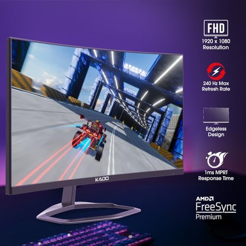 Kado Dual 2-Pack 24.5" Curved 1500R 240Hz 1ms 1920x1080 Gaming Monitor - Image 2
