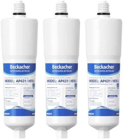 AP431 Water Filter Cartridge Replacement for Aqua-Pure AP430SS, 3-Pack by Beckacher