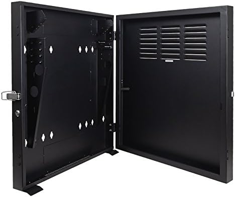 NavePoint 2U Vertical Server Rack Enclosure, Low Profile, 20" Deep, Max Weight Capacity 150 lbs - 2U Network Cabinet Vertical Wall Mount, Perforated, Black - Image 4