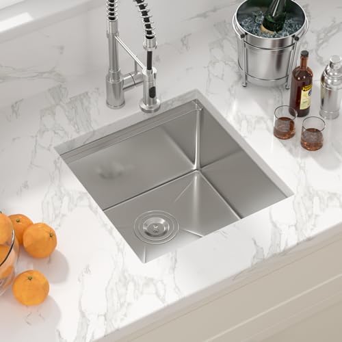 Sarlai 18 Bar Sink Undermount 18x19 Inch Workstation Kitchen Bar Pre Sinks - Image 4