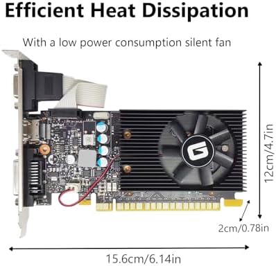 Glorto GeForce GT 730 2G GDDR5 Low Profile Graphics Card, PCI Express 2.0 x8, HDMI/DVI/VGA, Entry Level GPU for PC, SFF and HTPC, Compatible with Windows 11 - Image 4