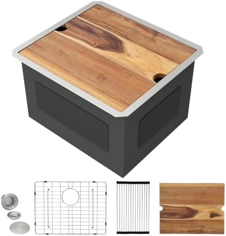 21"x19" Undermount Laundry Utility Sink Workstation by FULORNI