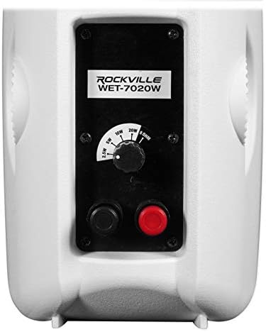 Rockville WET-7020W 70V Commercial Indoor/Outdoor Wall Speakers Pair White - Image 4