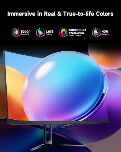 KTC 32 Inch Curved Gaming Monitor, QHD 180Hz Monitos 1440P oc 185Hz, H32S5 - Image 6