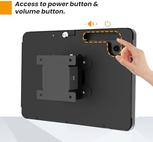 Tablet Wall Mount Compatible with Samsung Galaxy Tab A11+, Tab A9+, Anti Theft with Lock, All Metal, Tiltable - BSW101BJ - Image 7