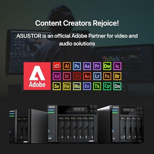 Asustor Lockerstor 6 Gen2 AS6706T - 6 Bay NAS, Intel Quad-Core CPU, 4X M.2 NVMe Slots, Upgradable Dual 2.5GbE, 8GB DDR4 RAM, HDMI, Content Creators, Hybrid Storage, Network Attached Storage (Diskless) - Image 6