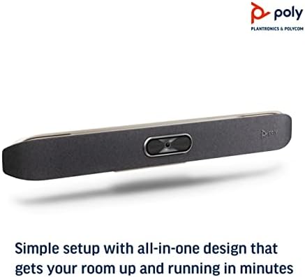 Poly - Studio X50 (Polycom) - 4K Video & Audio Bar - Conferencing System for Mid-Size Meeting Rooms - Works with Teams, Zoom & More - Image 6