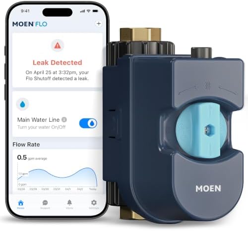 Moen Flo Shutoff, 3/4" Automatic Water Leak Detector & Shutoff, 900-001 by Unknown