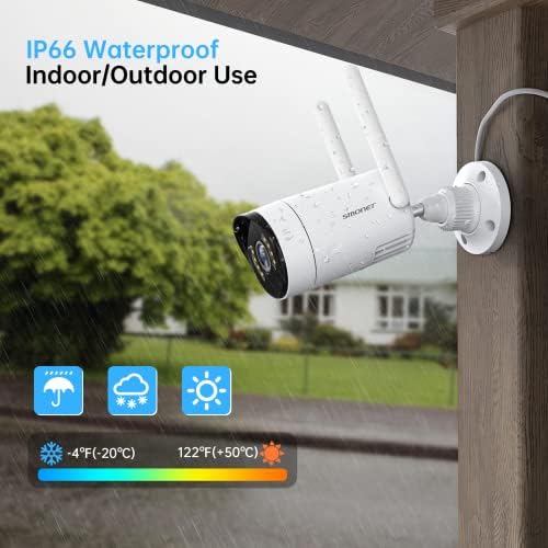 5MP Wireless Home Security Camera System, 8CH NVR with 3TB Hard Drive, SMONET CCTV Kit with 8 Indoor/Outdoor IP Cameras, Night Vision, IP66 Waterproof, Mobile App Access - Image 6