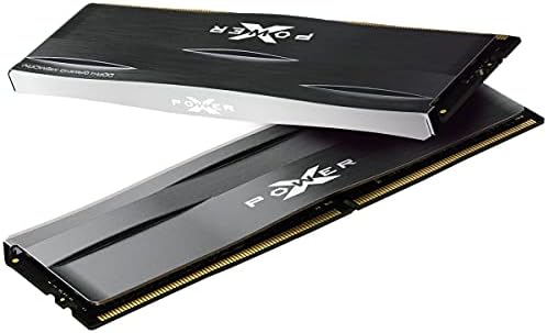 Silicon Power Gaming Series DDR4 32GB (2x16GB) 3200MHz (PC4 25600) 288-pin CL16 1.35V UDIMM Desktop Memory Module RAM Metallic Grey SP032GXLZU320BDC by SPSiliconPower