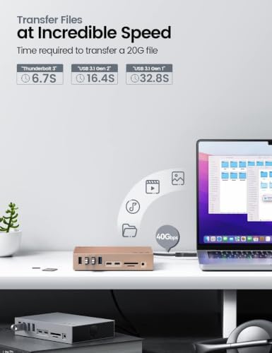 Yottamaster Thunderbolt 3 Docking Station 8K Display for Windows and Mac - Image 4