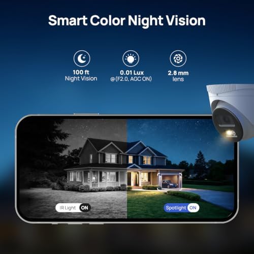 ANNKE 8CH 5MP PoE Security Camera System, 1TB HDD, 4pcs 3K Outdoor IP Cams - Image 2