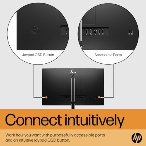 HP E24 G5 24" Class Full HD LCD Monitor - 16:9 - Black - 23.8" Viewable - in-Plane Switching (IPS) Technology - Edge LED Backlight - 1920 x 1080-250 Nit - 5 ms - HDMI - DisplayPort - USB Hub - Image 7