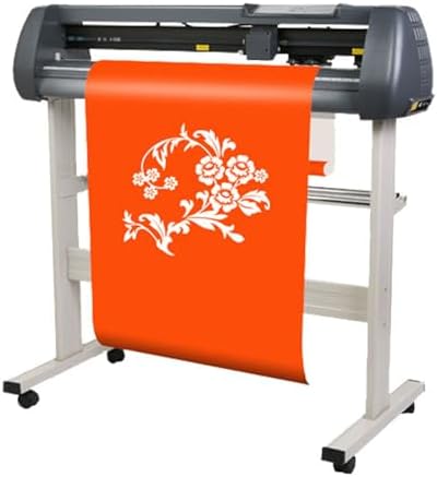 Vinyl Cutter Machine 34 Inch DIY Plotter Printer with Adjustable Double-Spring Pinch Rollers and Floor Stand for Sign Label Making,SK870 by Unknown