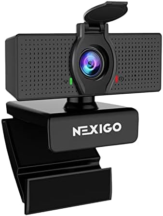 NexiGo N60 1080P Webcam with Microphone, Software Control & Privacy Cover, USB HD Computer Web Camera, Plug and Play, for Zoom/Skype/Teams, Conferencing and Video Calling by NexiGo