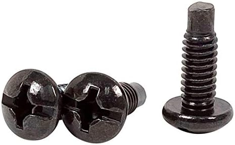 Monoprice 12/24 Screw for Rack, 50 -Piece, Black 108622 by Monoprice