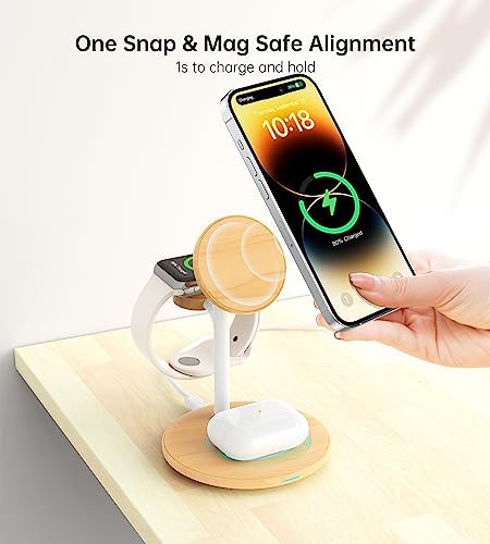 3 in 1 Magnetic Wireless Charging Station for Apple Devices,15W for Magsafe - Image 2