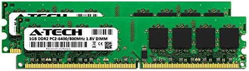 A-Tech 2GB (2x1GB) DDR2 800MHz UDIMM PC2-6400 CL6 1.8V DIMM Non-ECC Unbuffered Desktop RAM Memory Modules - Image 2