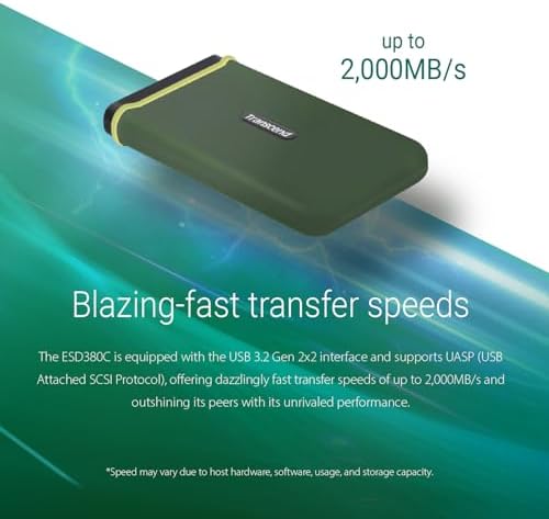Transcend 2TB ESD380C Portable SSD Up to 2000MB/s Shock-Resistant, Type C - Image 5