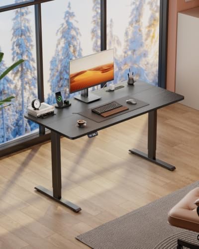 HLDIRECT 40" Electric Standing Desk with Power Outlets, Black - Image 2