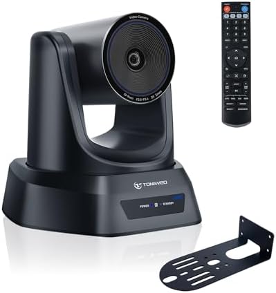 TONGVEO 4K PTZ Camera 3X Optical Zoom 93° FOV HDMI USB3.0 Conference Camera by TONGVEO