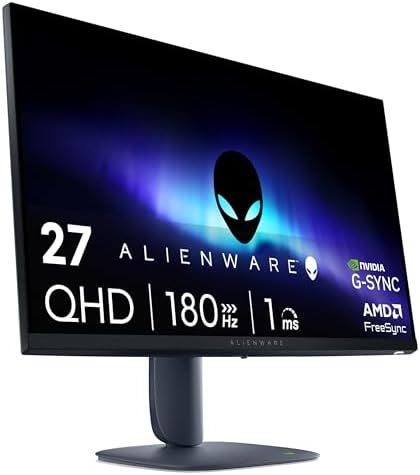 Alienware 27 Gaming Monitor AW2725DM, WQHD Fast IPS, 180Hz, G-SYNC, VESA by Alienware