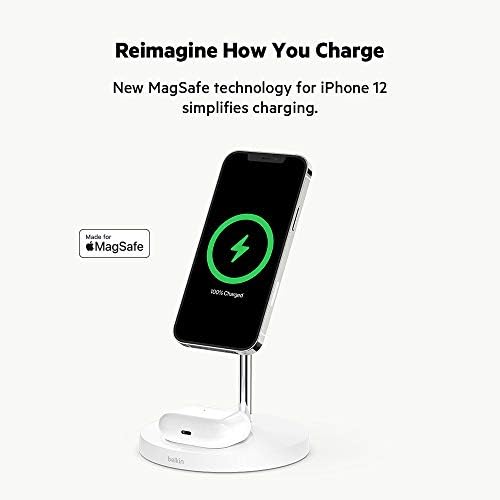 Belkin MagSafe 2 in 1 Wireless Charging Stand, Fast Charger - Image 2