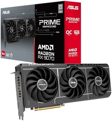 ASUS Prime Radeon RX 9070 EVO 16GB GDDR6 OC Edition Gaming Graphics Card by Unknown