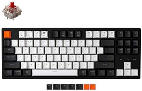 Keychron C1 Wired TKL Hot-Swappable Mechanical Keyboard, White Backlight by Keychron