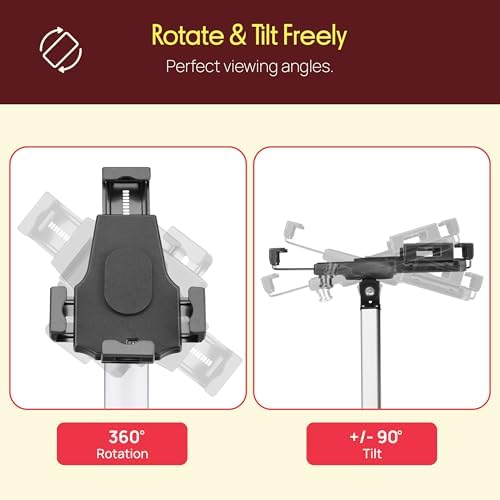Pyle Anti-Theft Tablet Security Stand Kiosk-Heavy Duty Aluminum Metal Floor Standing Mount Tablet Case Holder Display w/Height Adjustable Pole,Fits iPad Mini 2 3 4 Air Samsung Tablets-Pyle PSPADLK60 - Image 3