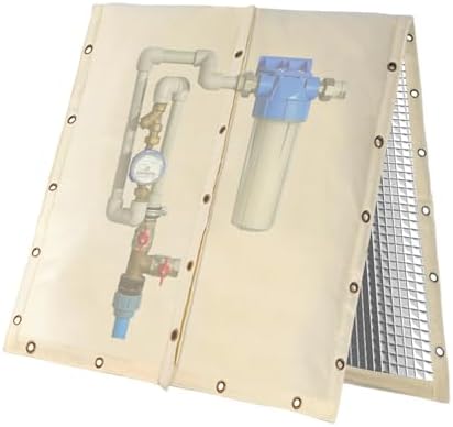 TOHONFOO 4-Way Open Backflow Preventer Pipe Cover Outside, 36"Wx36"H, Beige - Image 2
