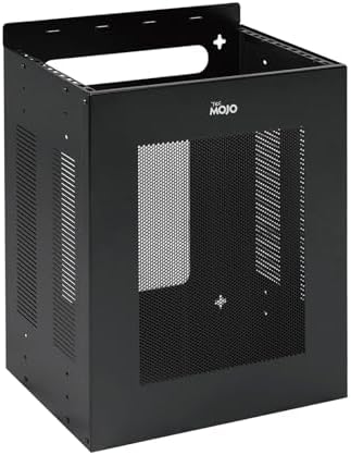 Tecmojo 4U Server Rack, Vertical/Horizontal Wall Mountable Rack with Vented Enclosure for 19 Inch IT Equipment, Cable Modems, Telecom, A/V,Black by Tecmojo
