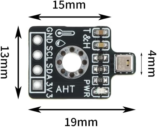 3Pcs AHT20 High-Precision Temp & Humidity Sensor, I2C Output, Anti-Interference, SHT20 Compatible, for Home Automation and IoT Projects - Image 2