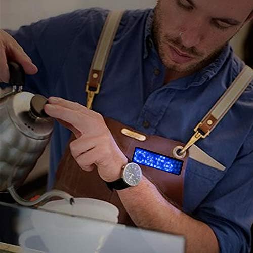 Bluetooth LED Name Badge Rechargeable Programmable Message Signs Tag - Image 5