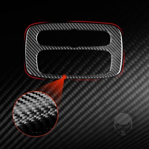 Car Central Console Radio CD Player Control Panel Decoration Sticker Real 3K Black Carbon Fiber Trim Compatible with Benz Smart 2016 2017 2018 2019 2020 2021 Auto Interior Accessories - Image 5