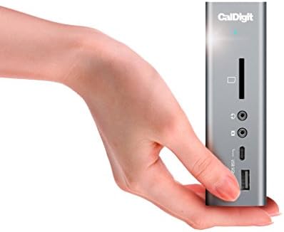 CalDigit TS3 Plus Thunderbolt 3 Dock - 87W Charging, 7X USB 3.1 Ports, USB-C Gen 2, DisplayPort, UHS-II SD Card Slot, Gigabit Ethernet for Mac & PC, Thunderbolt 4 Compatible (0.8m/2.62ft Cable) - Image 2
