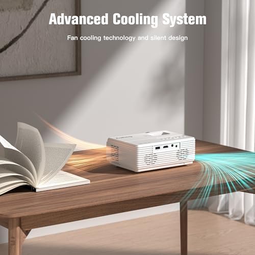 AuKing Projector, 2024 Upgraded Mini Projector, Full HD 1080P Home Theater Video Projector, Compatible with HDMI/USB/AV/Smartphone/TV Box/Laptop - Image 4